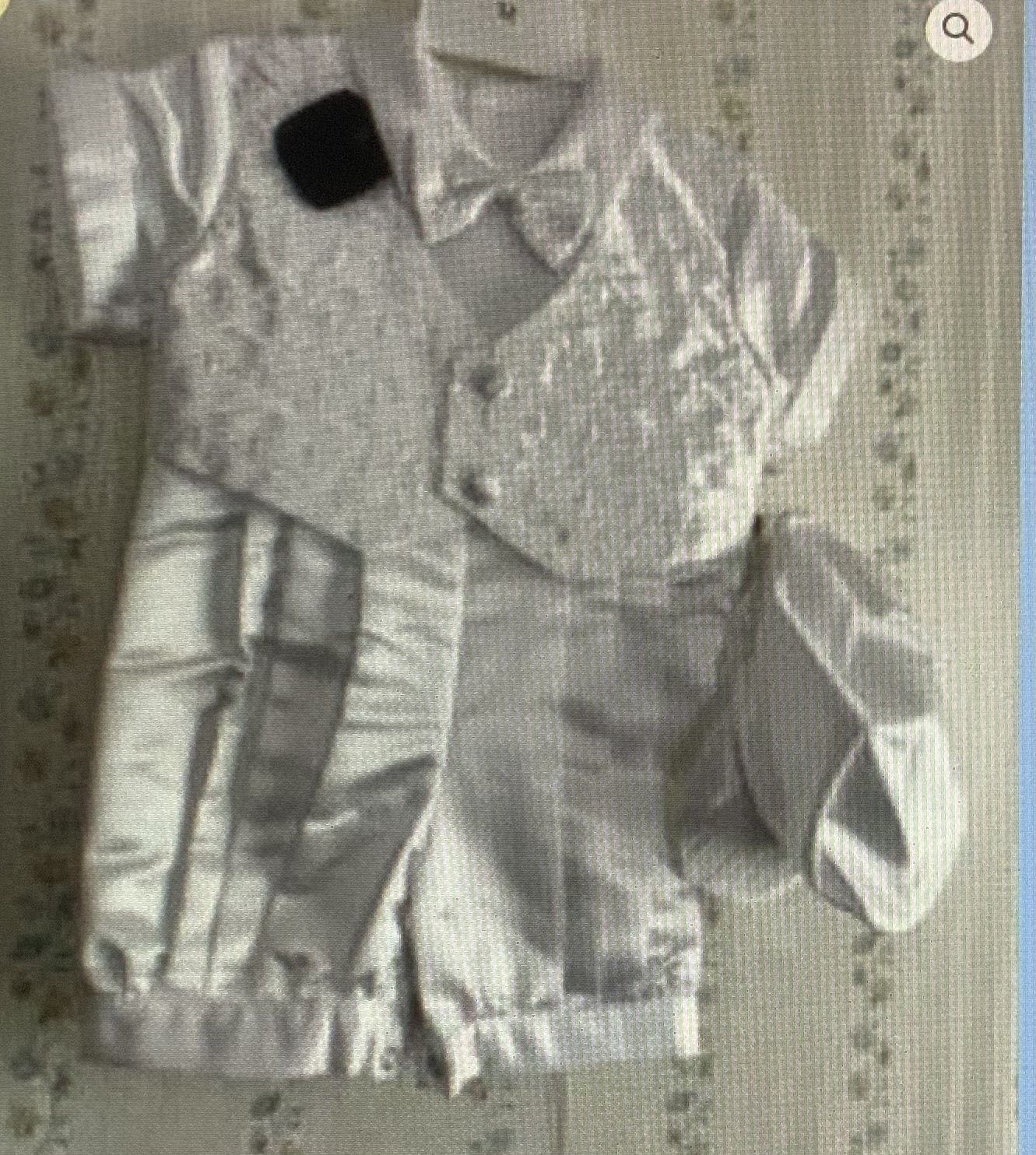 Baby chritaining out fit boy white