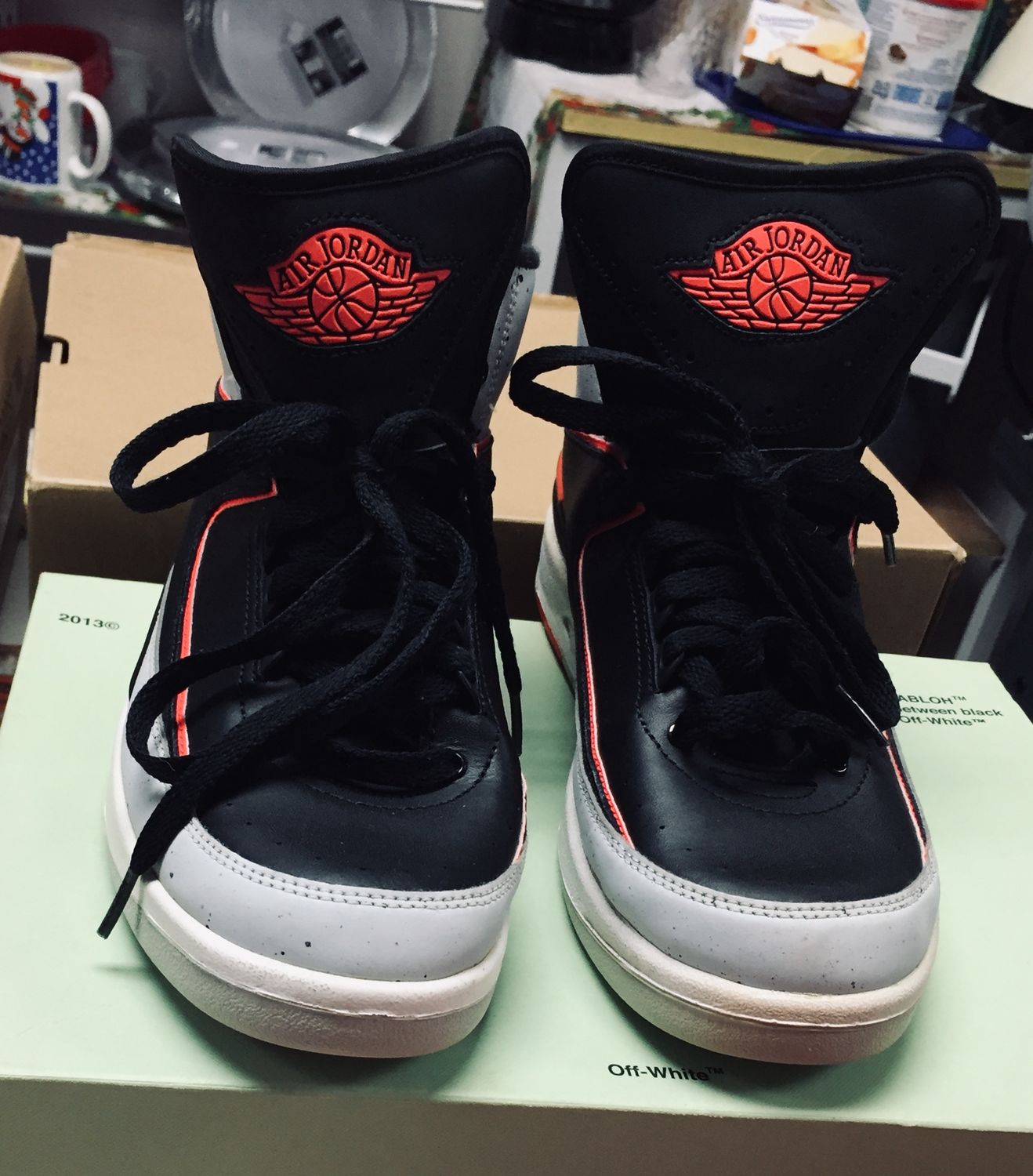 Shoes Children size 7Yblk/red Nike Shoe(Pre- Owned)