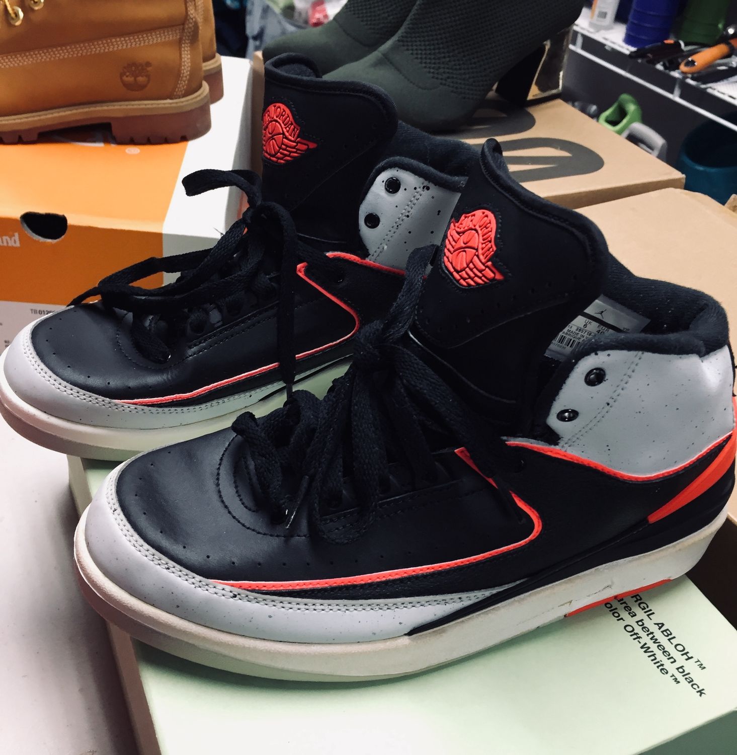 Shoes Children size 7Yblk/red Nike Shoe(Pre- Owned)