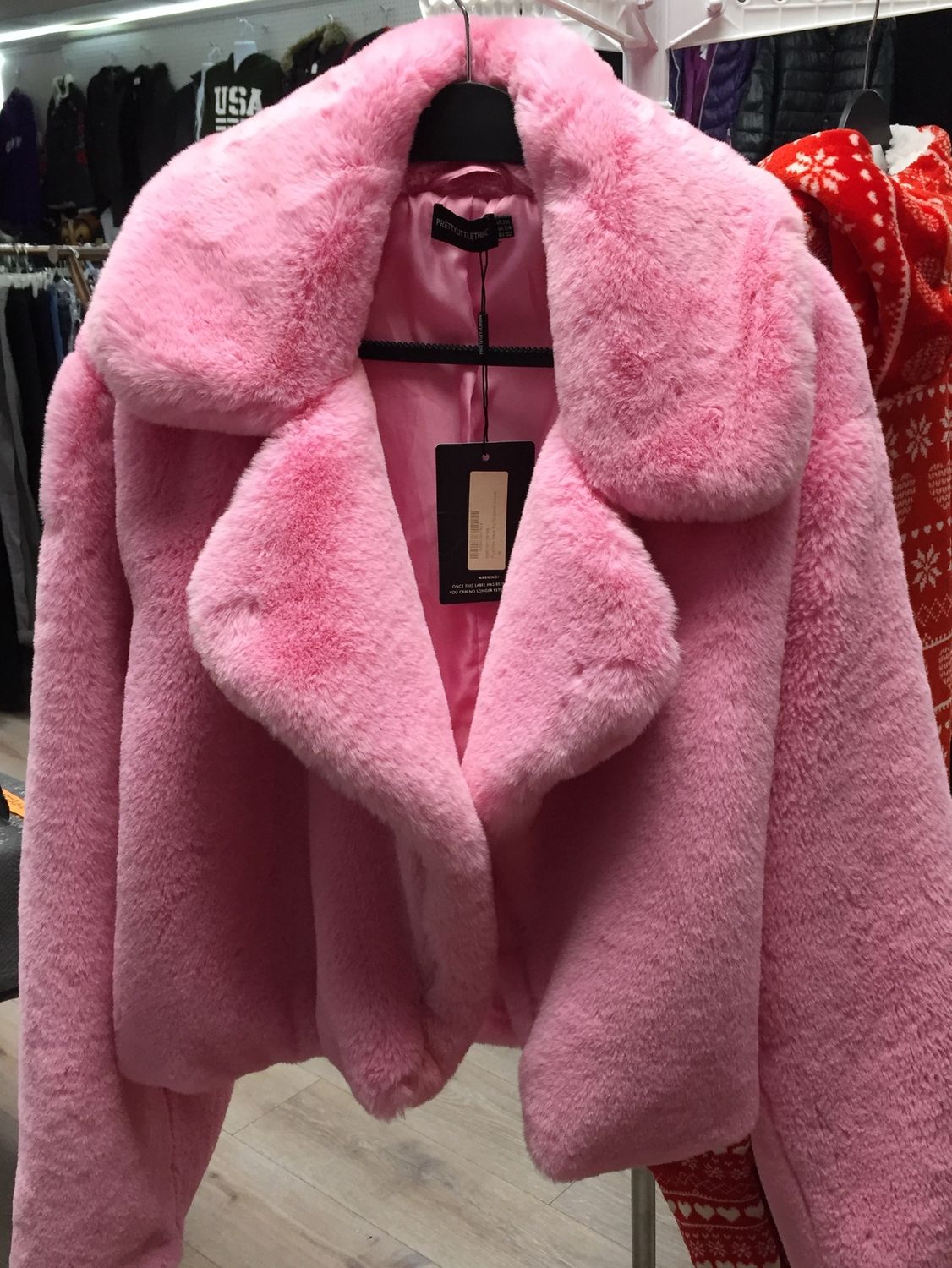 Women’s Clothing Faux Fur XXL Pink THIS ITEM IS SOLD