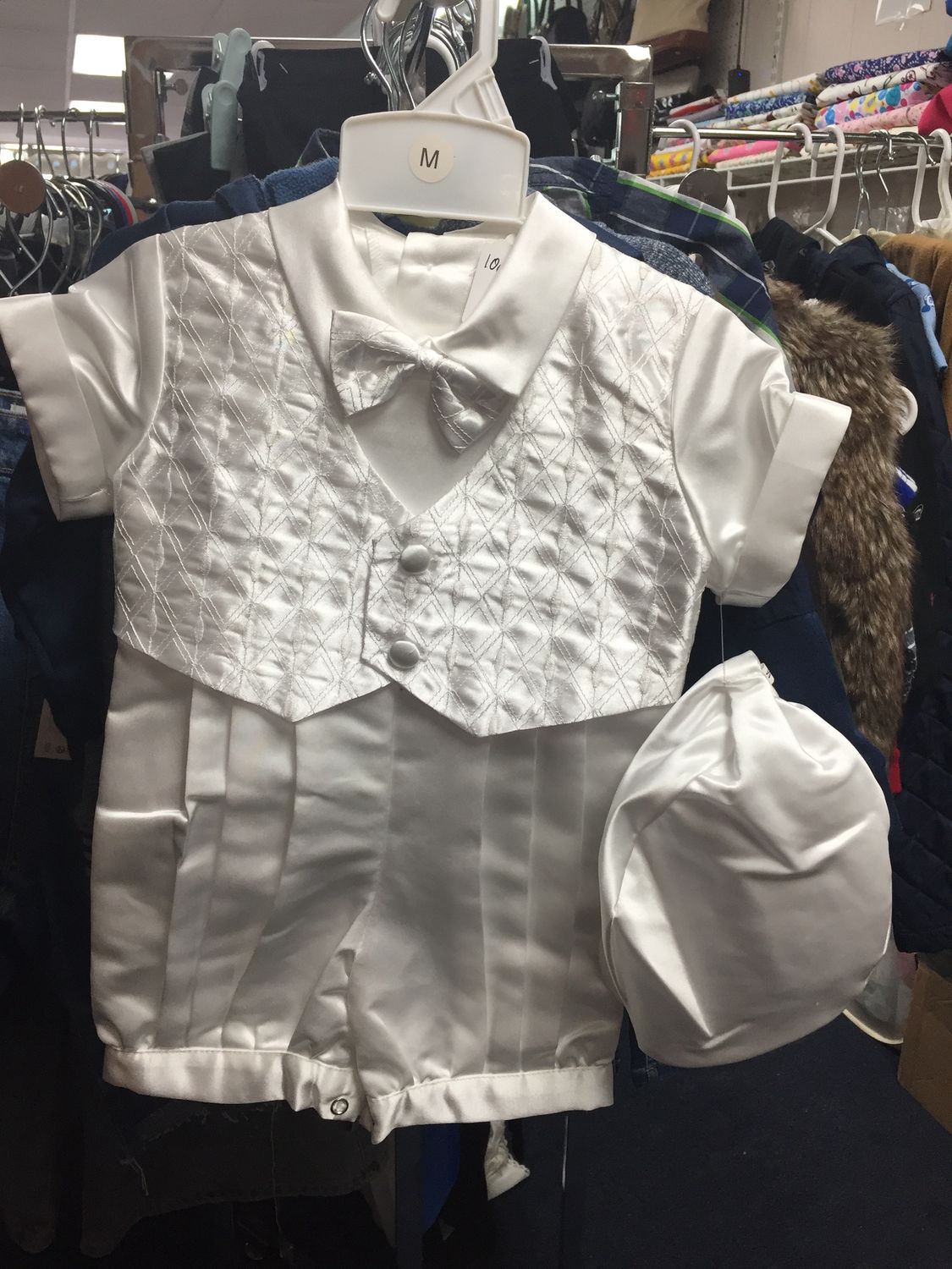Baby’s Boy Christening out fit White Medium New