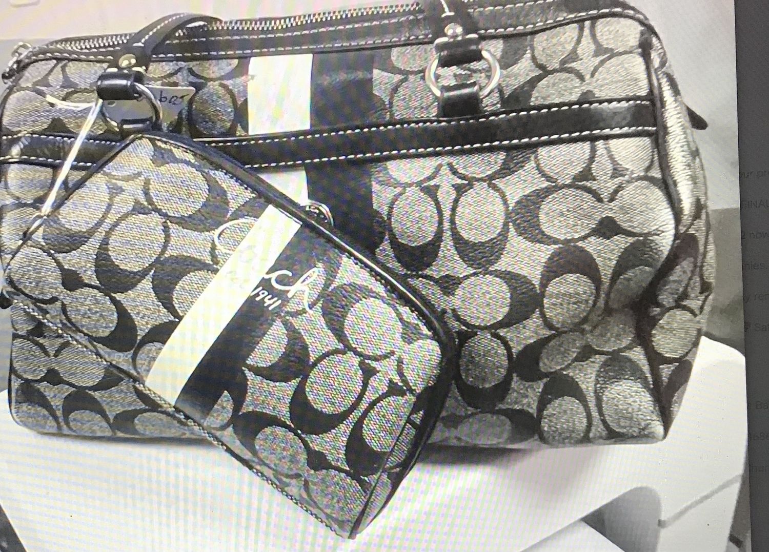 Couch Hand Bag with a purse