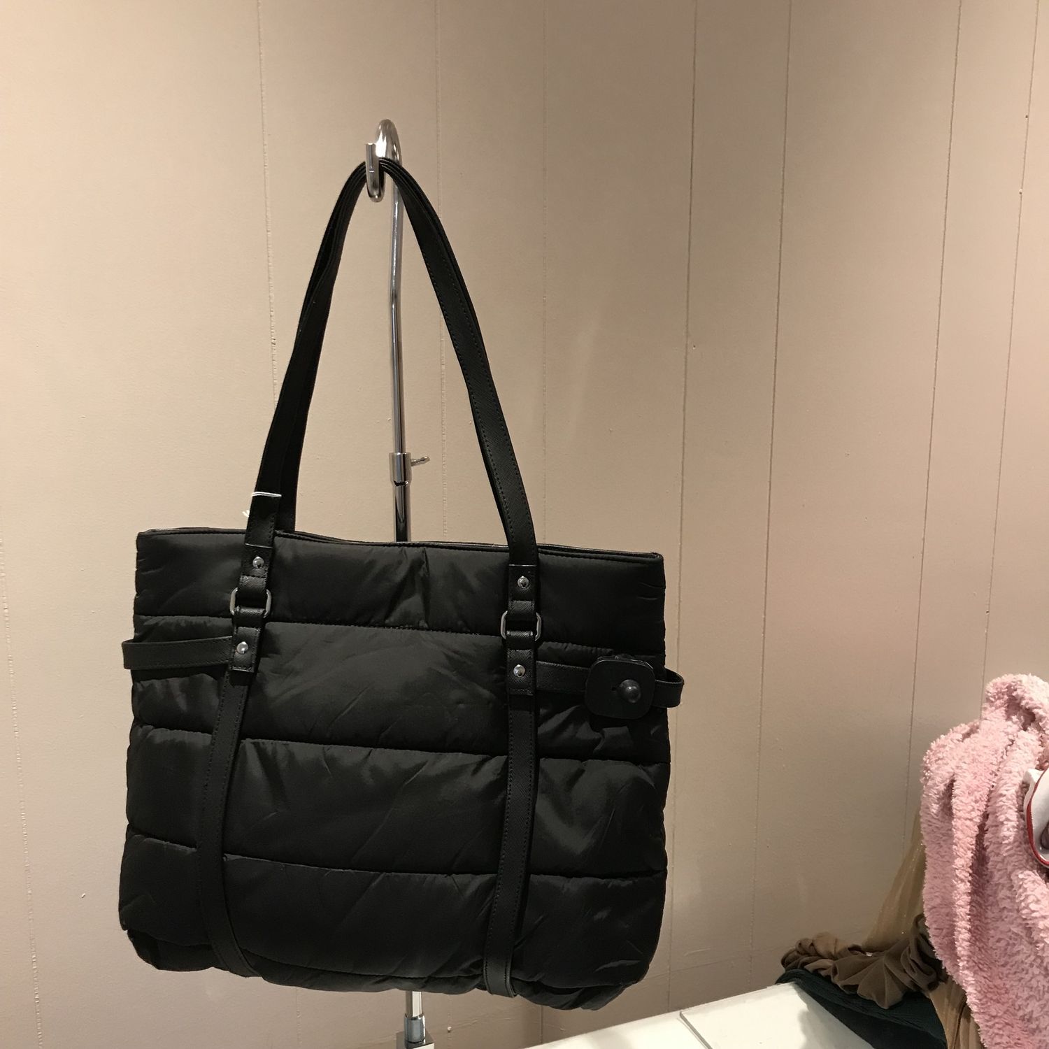 Black handbag