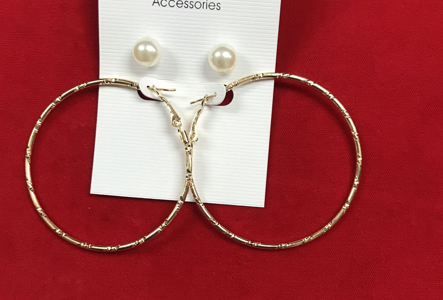 Pearl Hoop Earrings