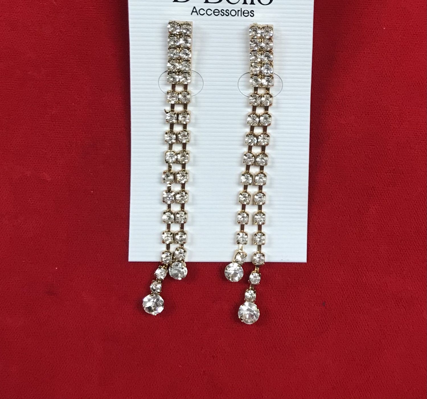 Dangling Rhinestones Fashion Earrings