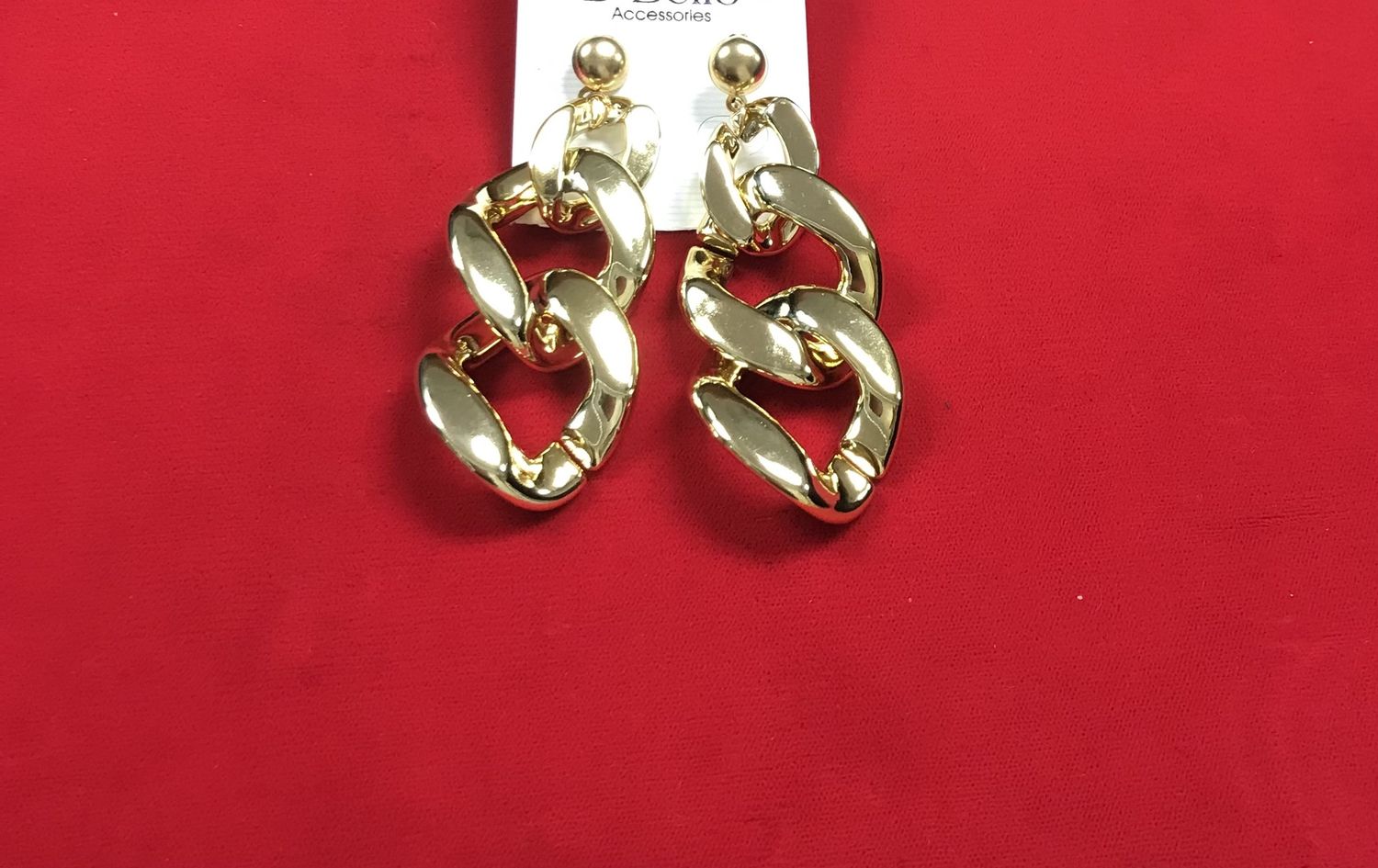 Fashion Gold Tone Pierce Earring