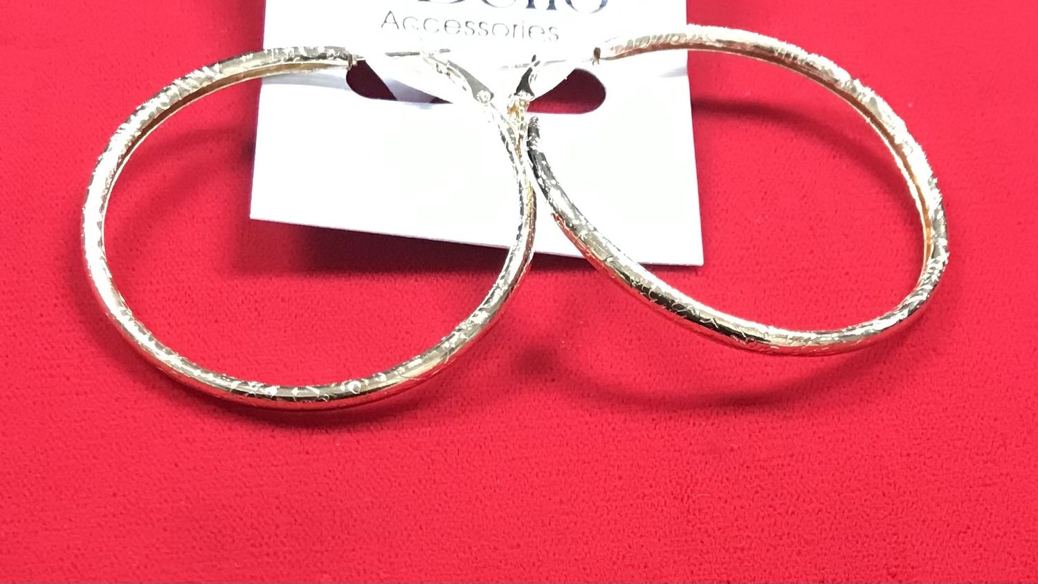 Fashion Gold Tone Hoop Earrings