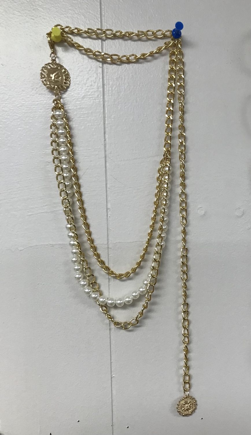 Fashion Gold Waist Chain 3 Tier