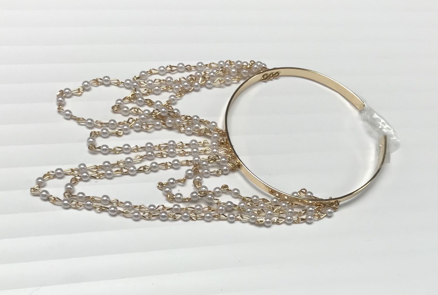 Fashion Gold Arm Bracelet  With Pearls