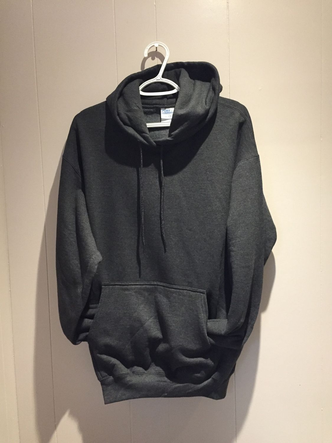 Men’s cDesign Top/Shirt :Faith Over Fear Large Gray