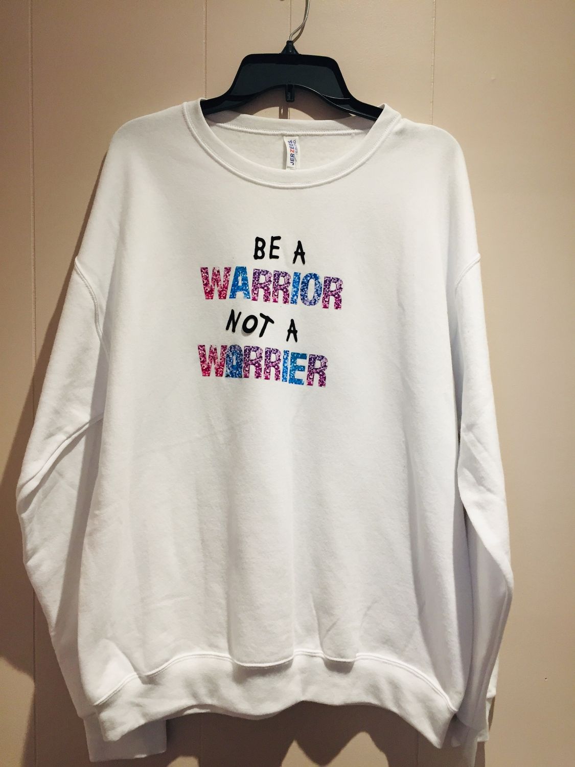 Men’s Top /shirt:Be a Warrior. Large