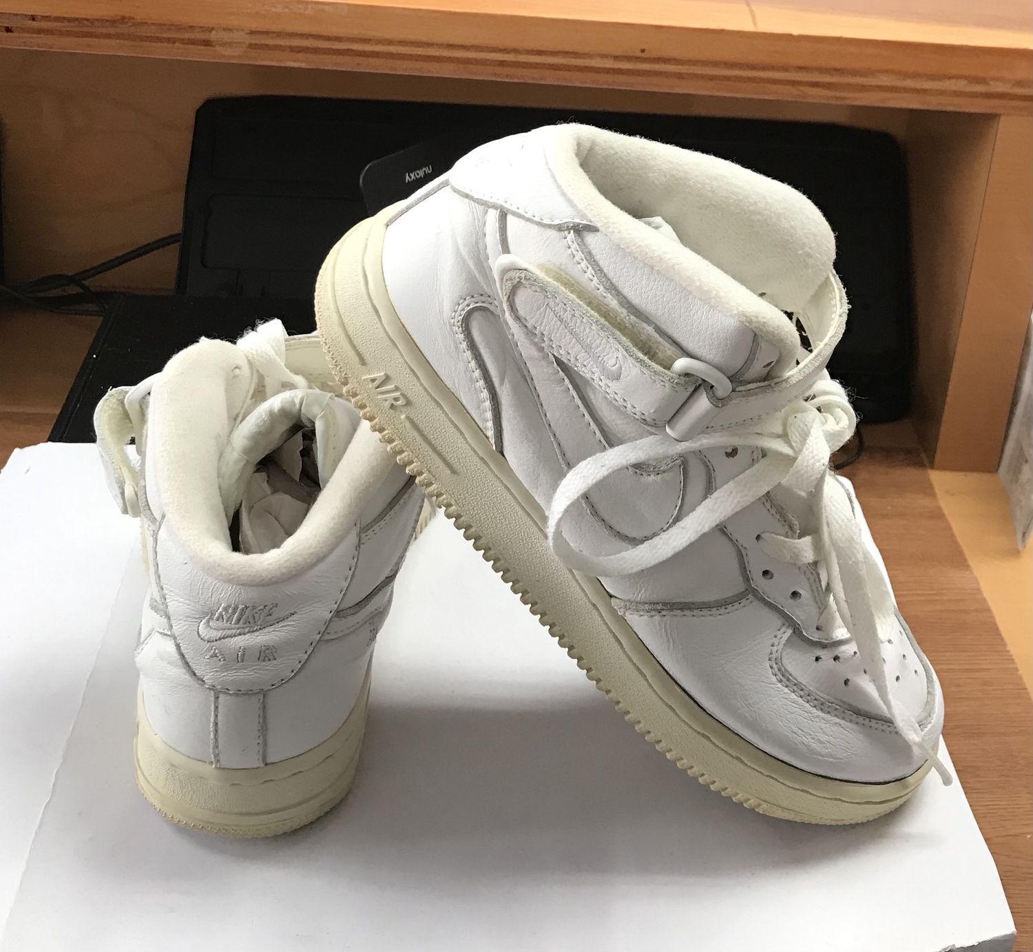 Nike Air Sneakers High Top Pre-Owned 6Y