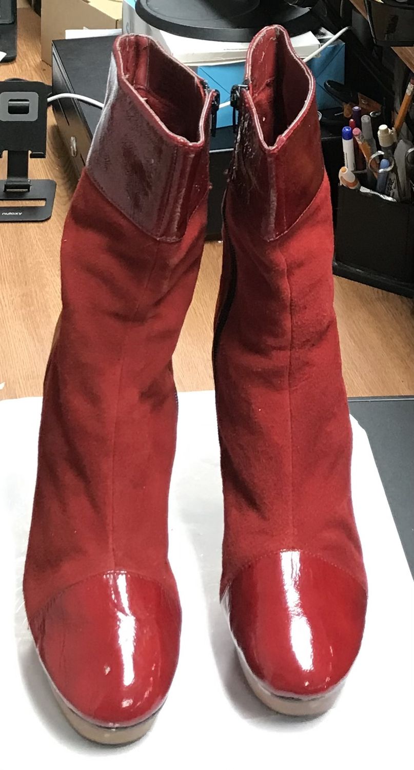 BACL Platform Shoes Red Size 8 Medium