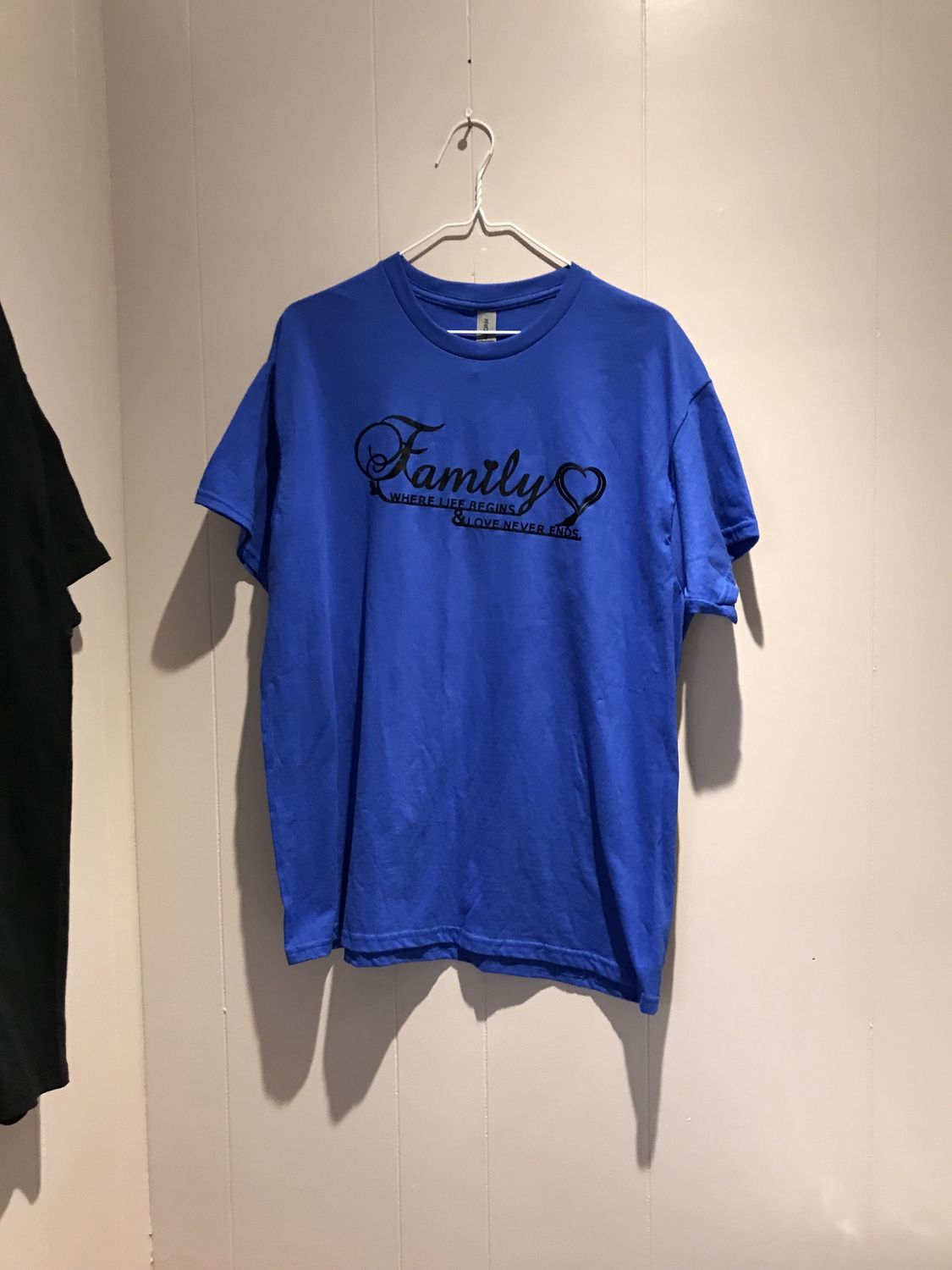 Design T-shirt L blue