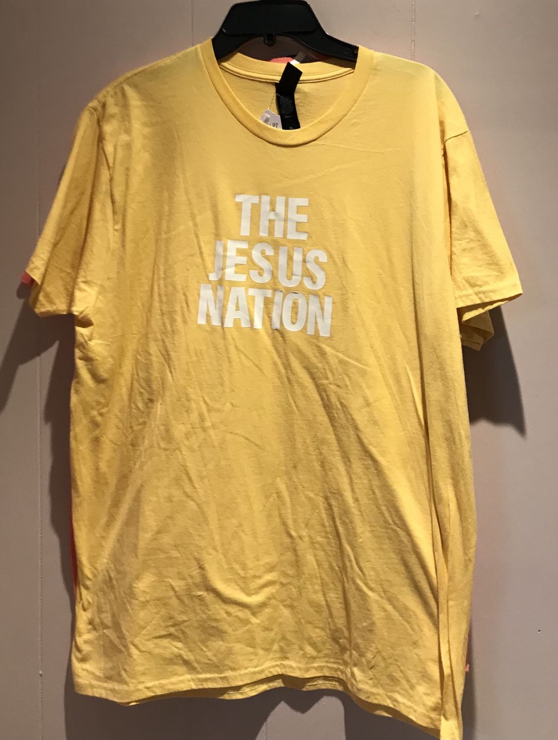 Design T-shirt The Jesus Nation XL Yellow