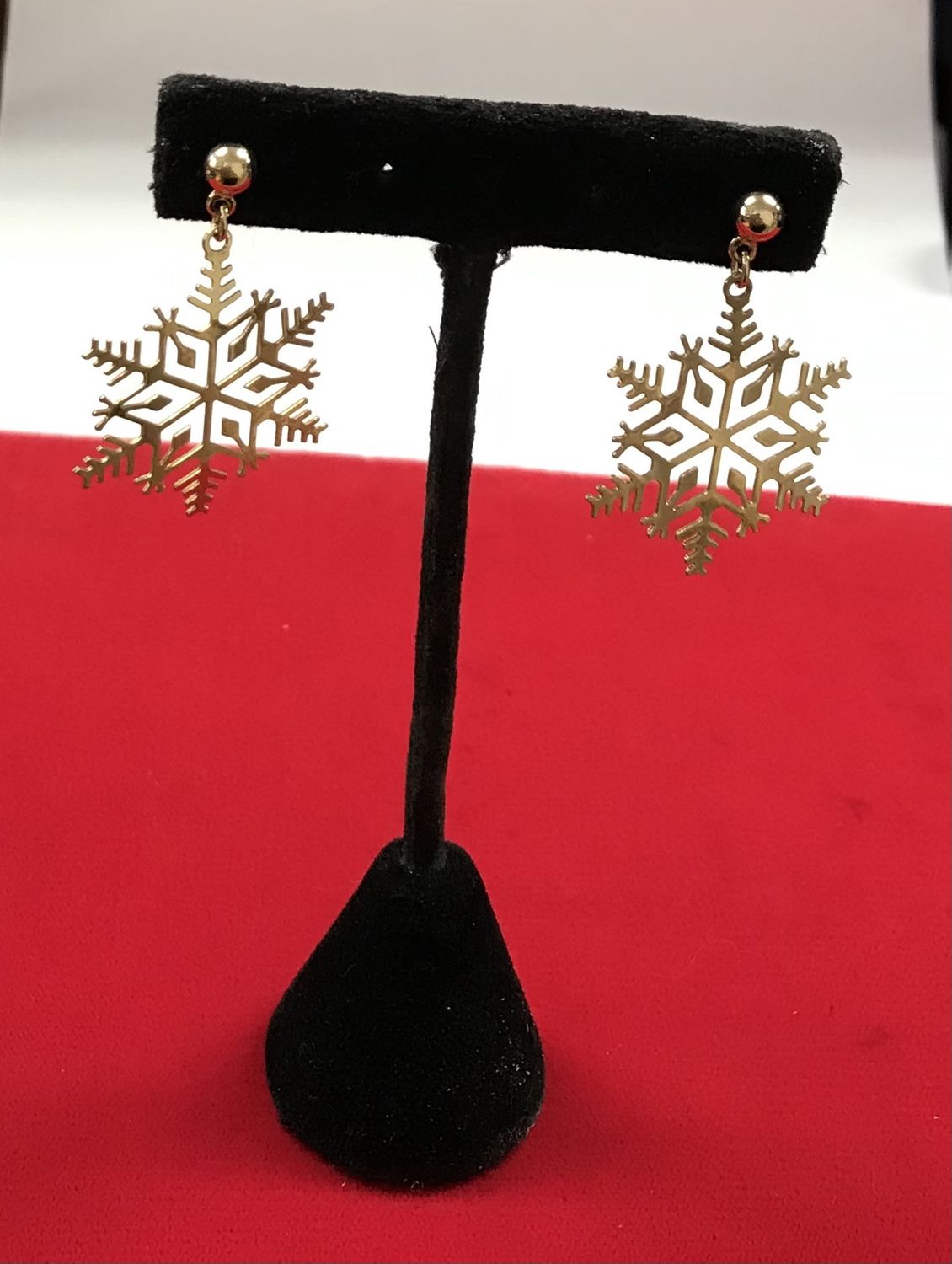 Fashion Gold Star Pierce Dangling  Earrings