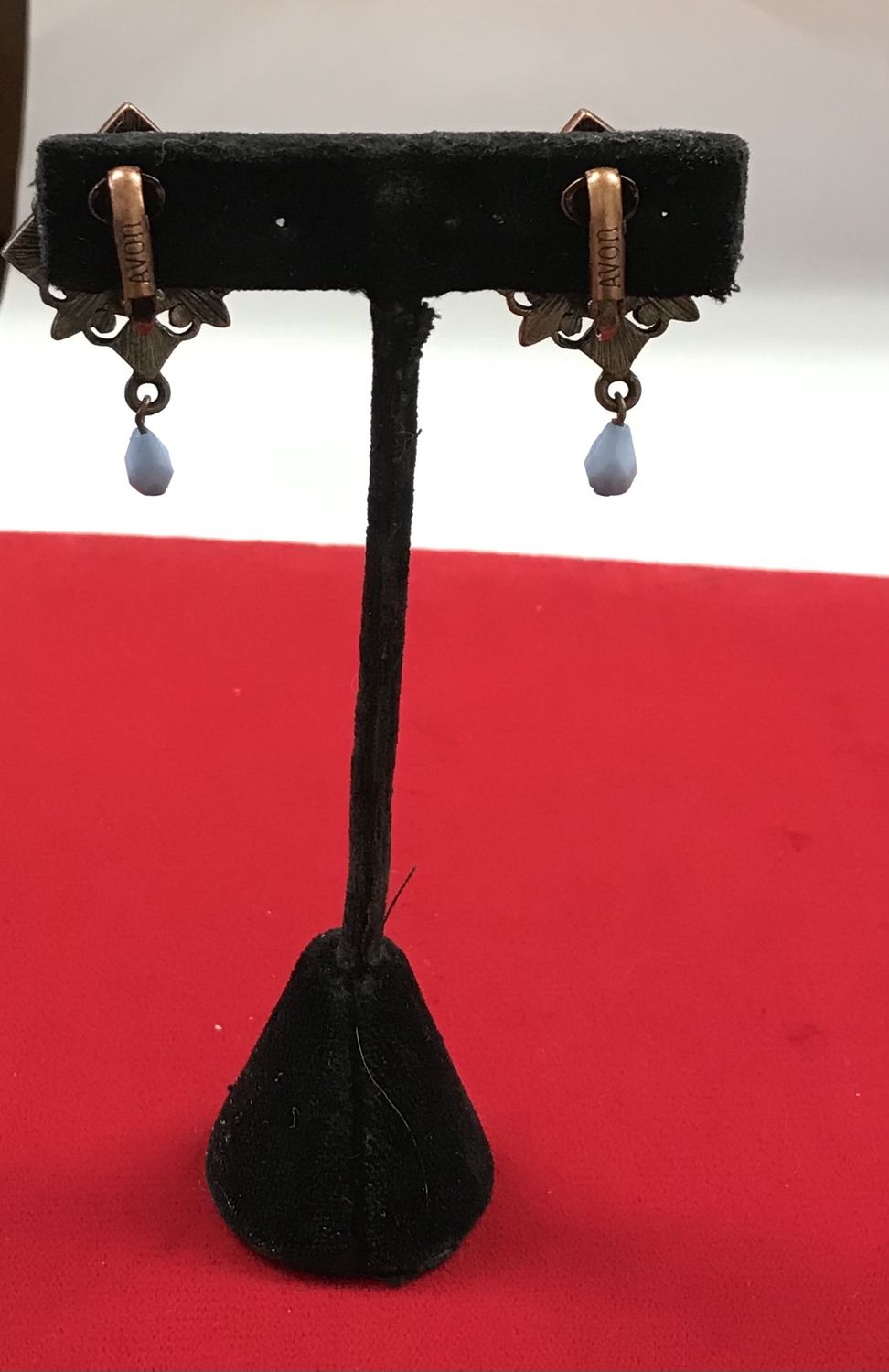 Costume Clip Earrings with dangling Pearl