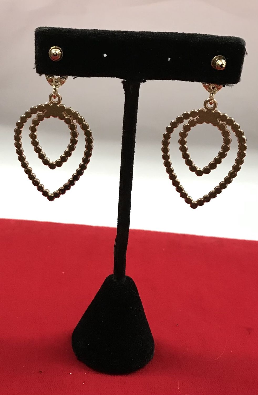 Fashion Gold  Dangling Earring with Rhinestones