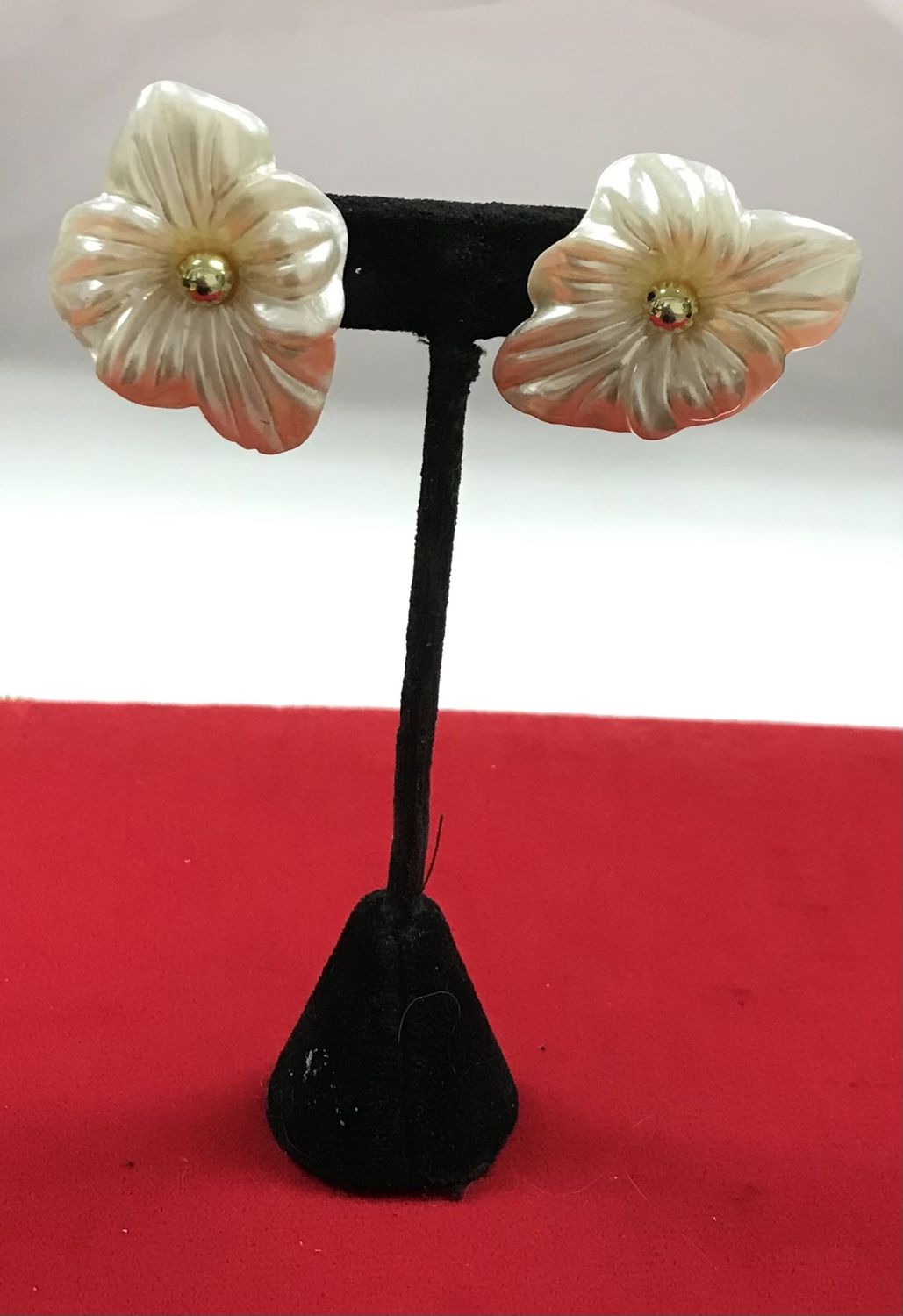 Fashion Gold Pierce Flower Earring