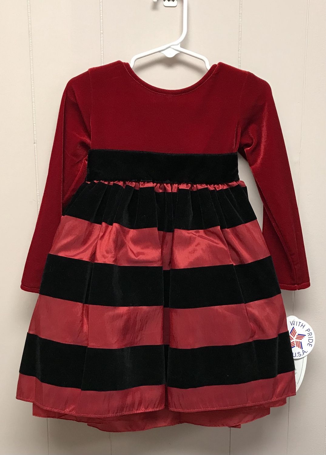 Formal outfit girls 2pc Red/black size 2T