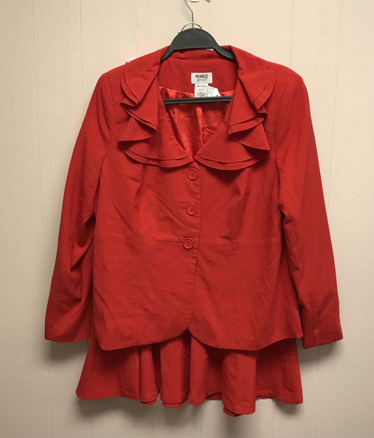 Women Skirt set 2pc Red Size 14