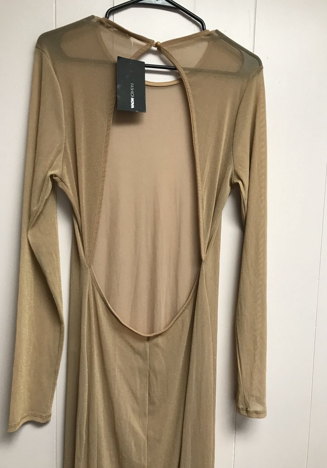 Fashion Nova gown Brown 3XL