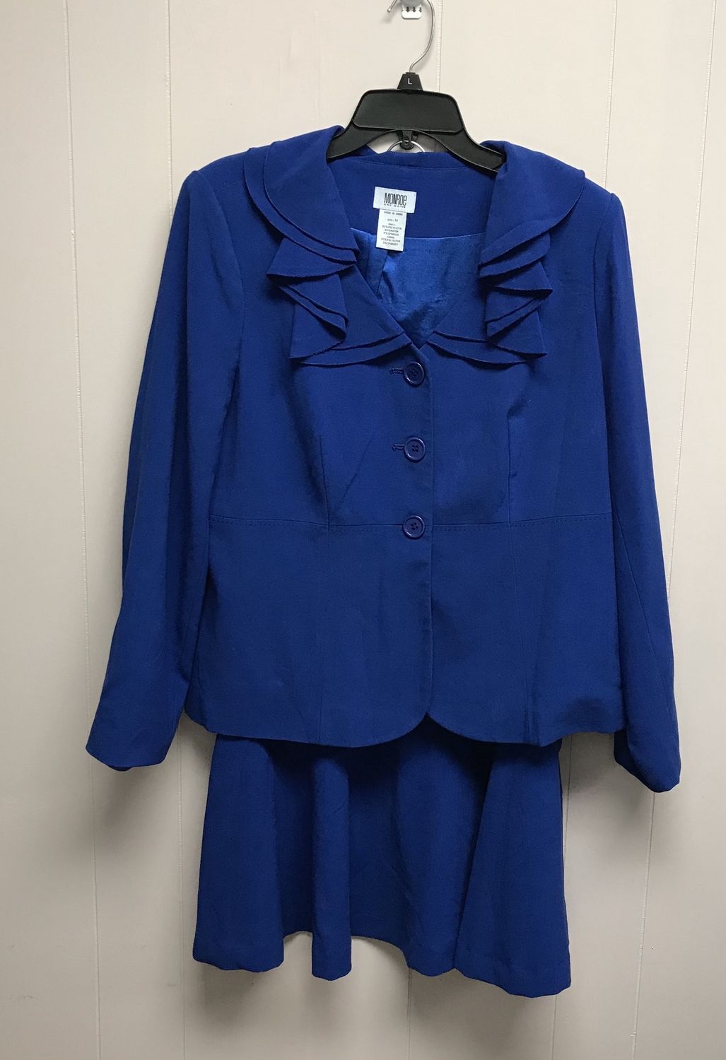 Lady’s Skirt Set Blue 2pc  Size 14