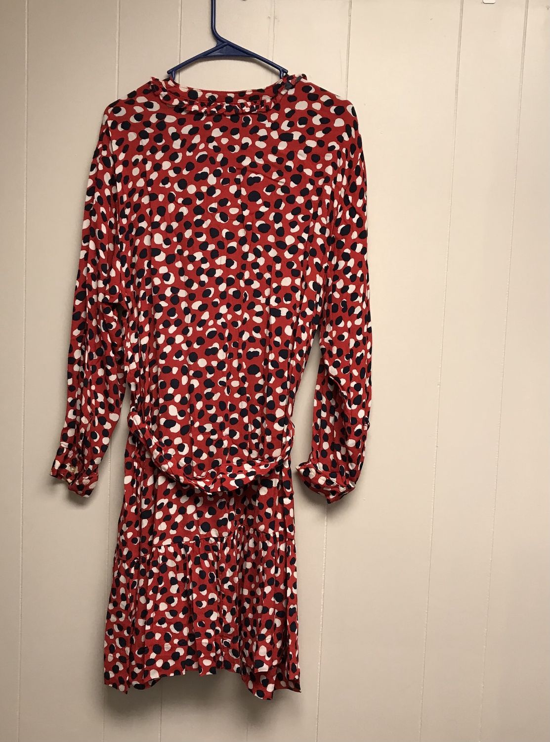 Women’s dress with belt , long sleeve  XL