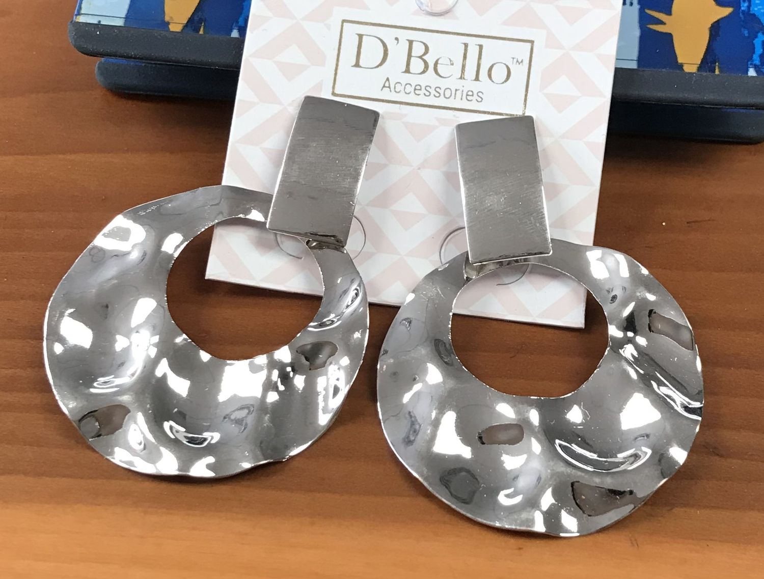 Fashion Pierce silver Hoop Earrings