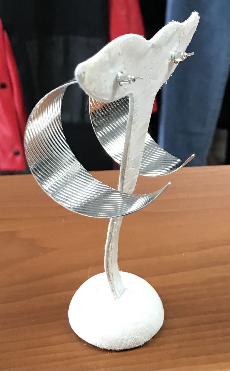 Fashion Pierce silver Hoop  Earrings