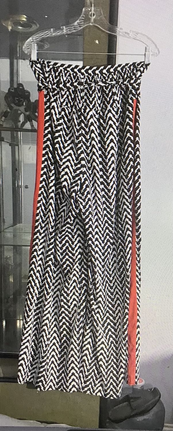 EY Signature Women’s Pull Up  Pants with Belt Wide Legs  Medium