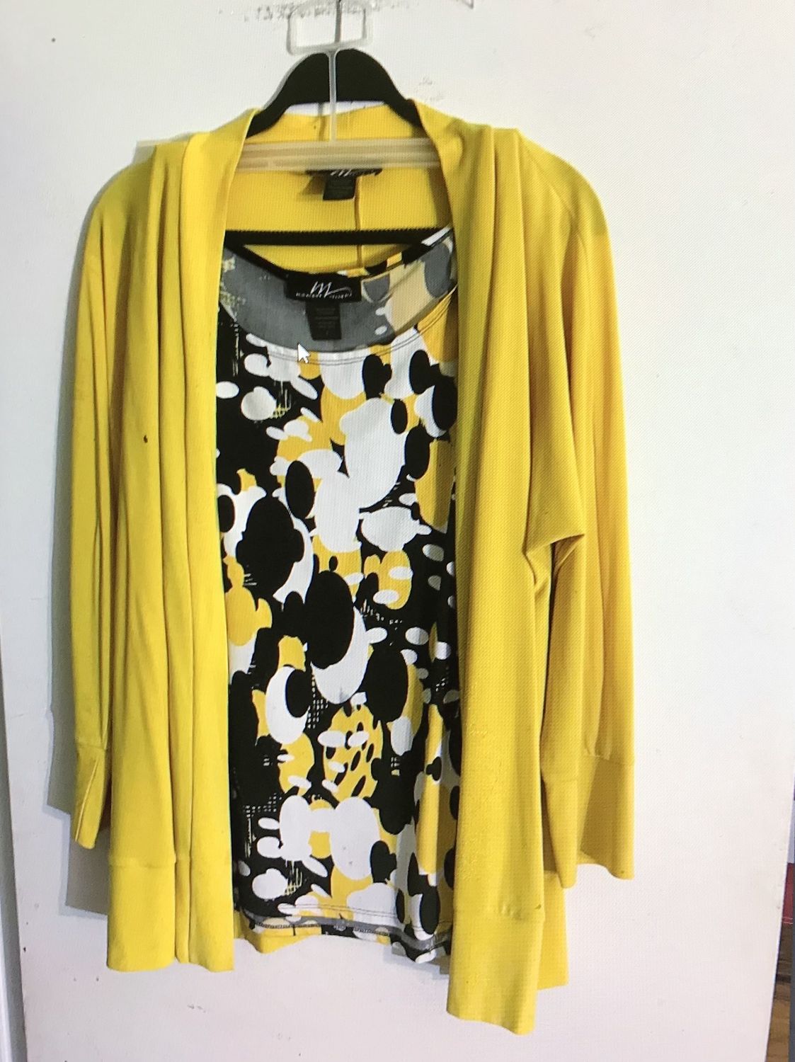 Women’s Top 2pc Yellow by Midnight Velvet Large