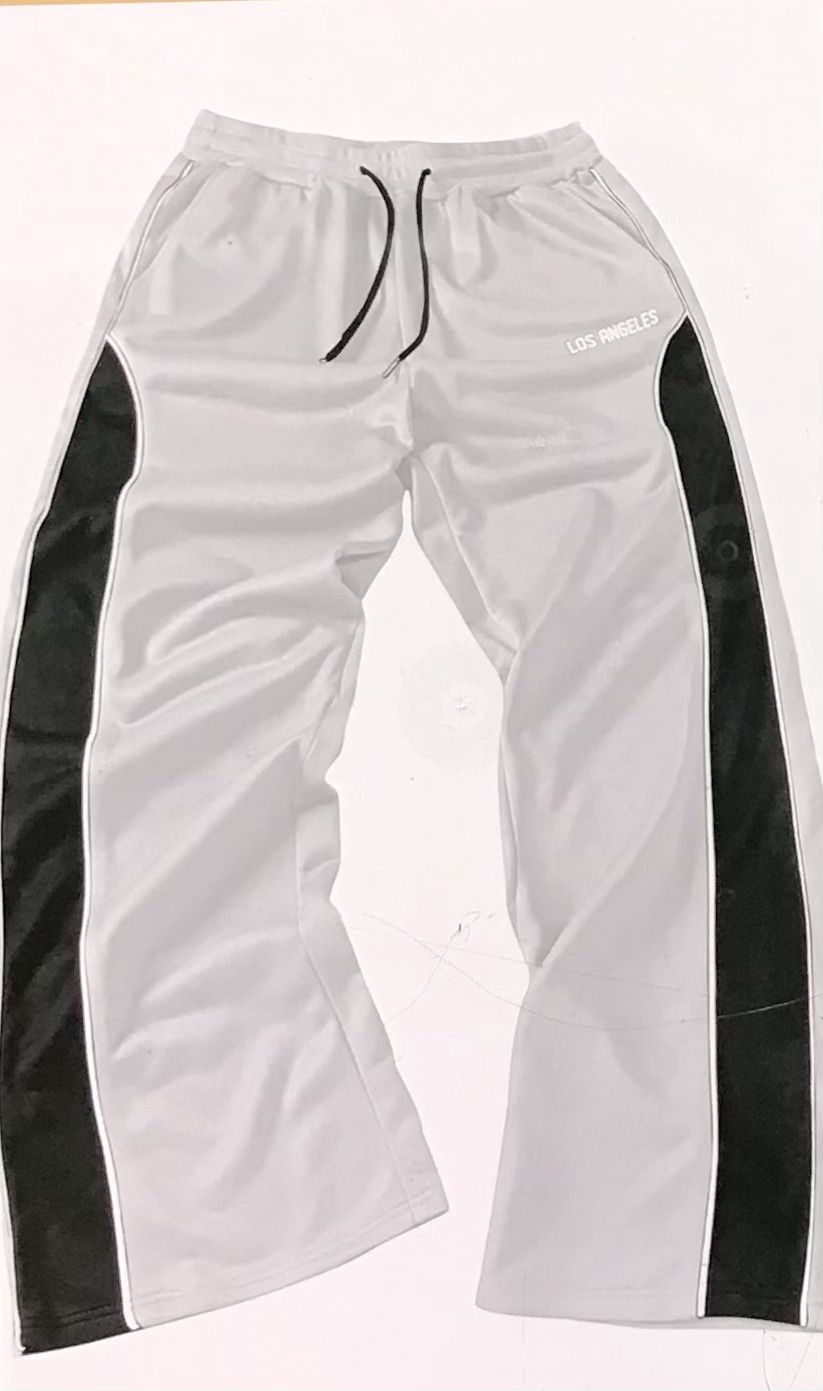 ZAFUL Men’s Baggy Track Pants Y2K Streetwear Pants Drawstring with Pocets Casual Lounge Trousers Grey Large