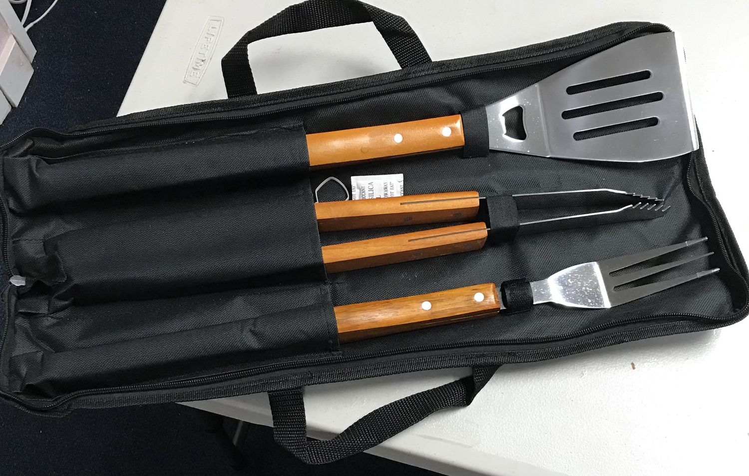 BBQ Set Large Wooden Handles