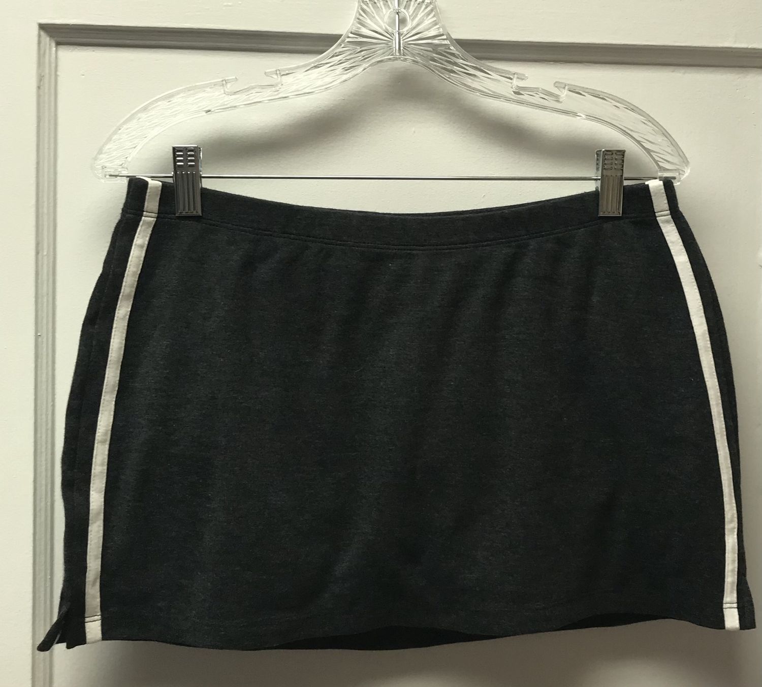 Girl’s Sports Skirt with Inner Brief LARGE Dark Gray