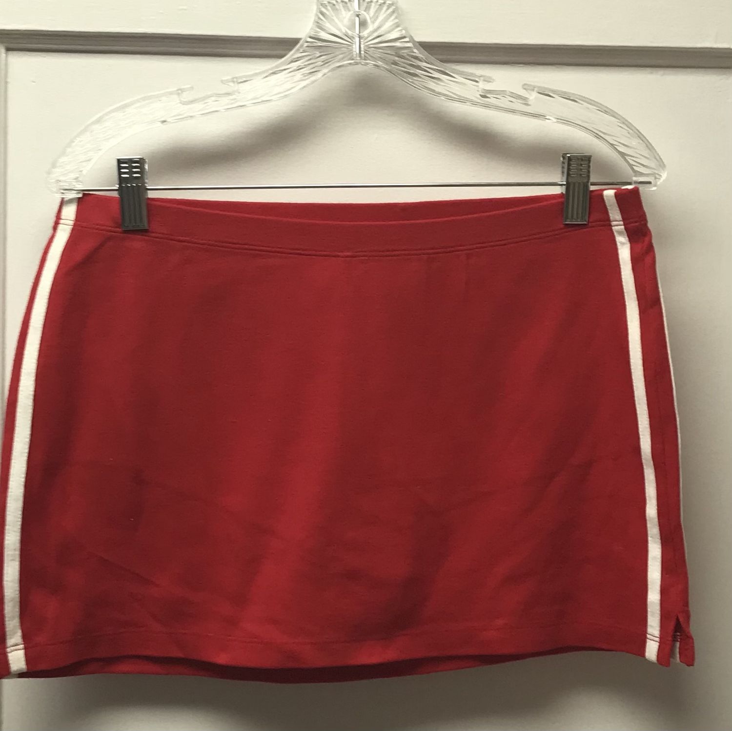Girl’s Sports Skirt with Inner Brief LARGE Red