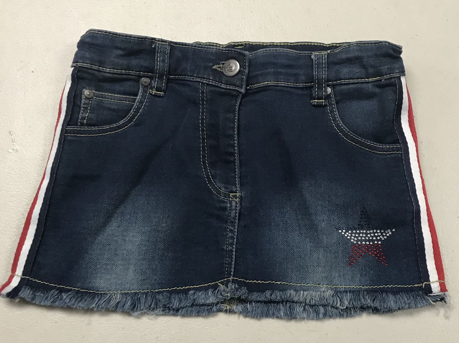 Children Jean Skirts with inner brief Size 6
