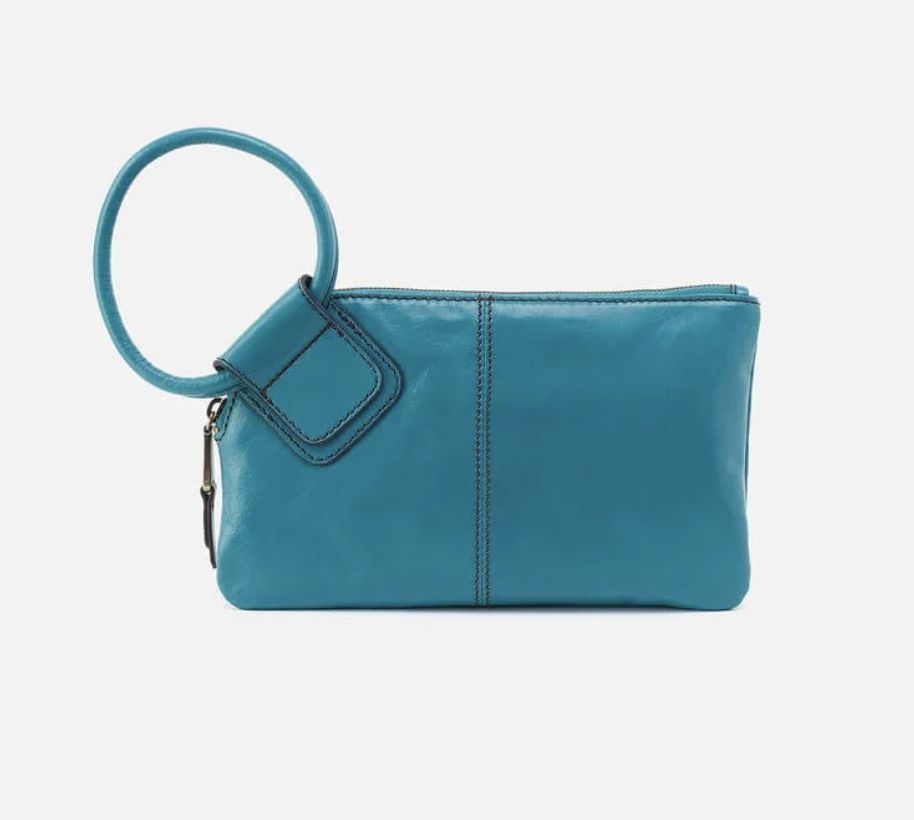 Hobo Sable Wristlet Biscayne Blue