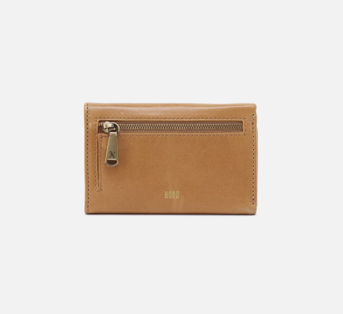 Hobo Jill Trifold Wallet Natural