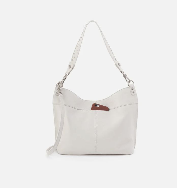Hobo Pier Crossbody White w/Studs