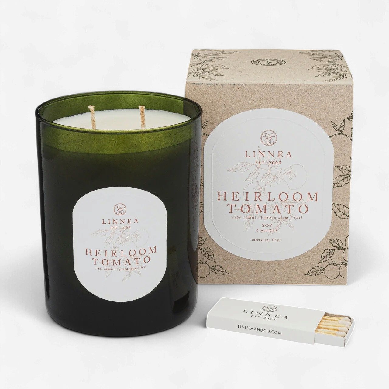 Linnea 2 Wick Candle Heirloom Tomato