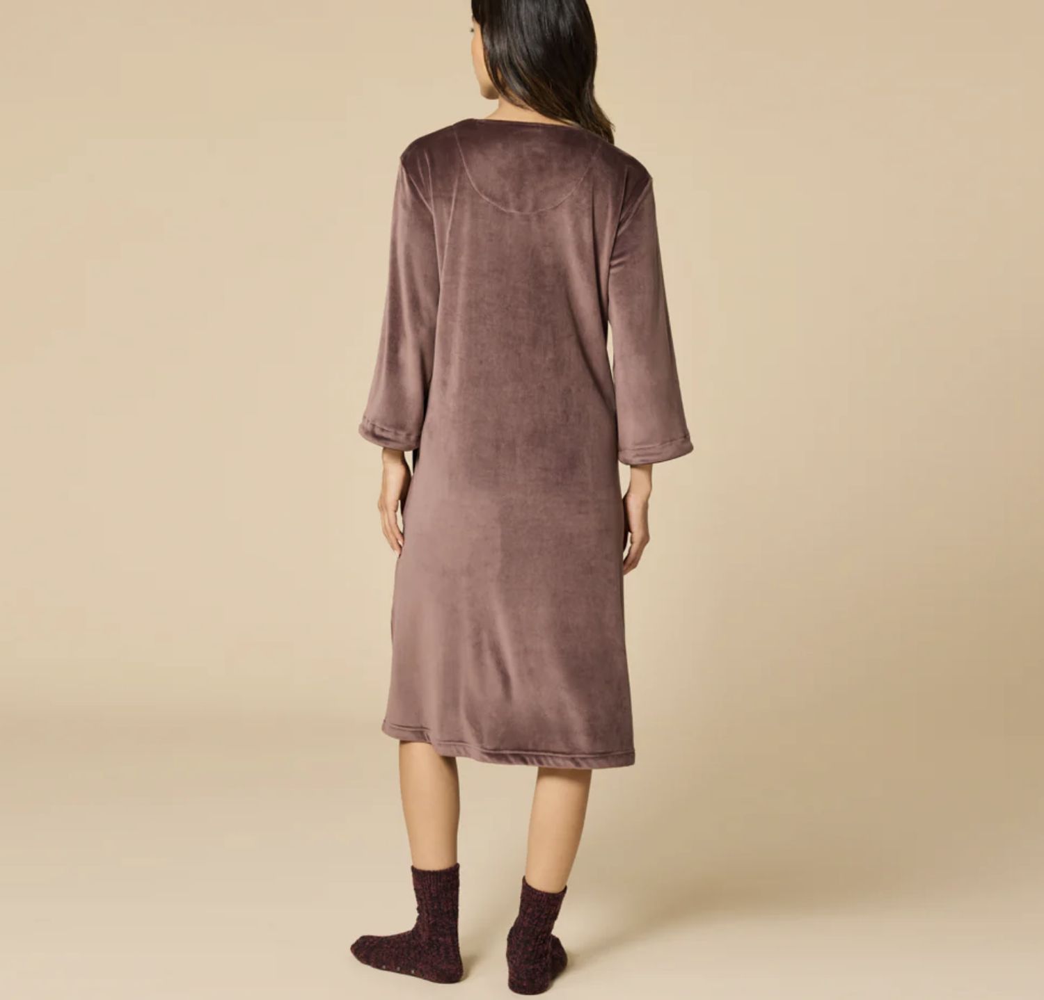 Softies Mink Zip Robe Espresso SM