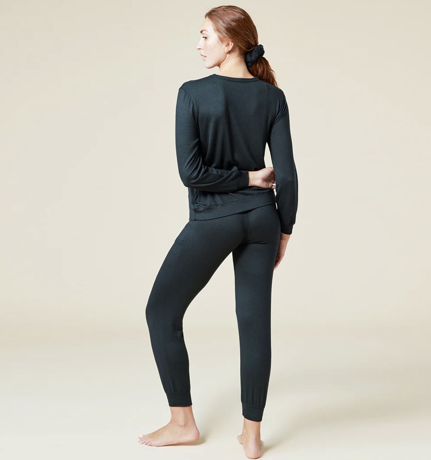 Softies Dream Crew Neck Set Black MD
