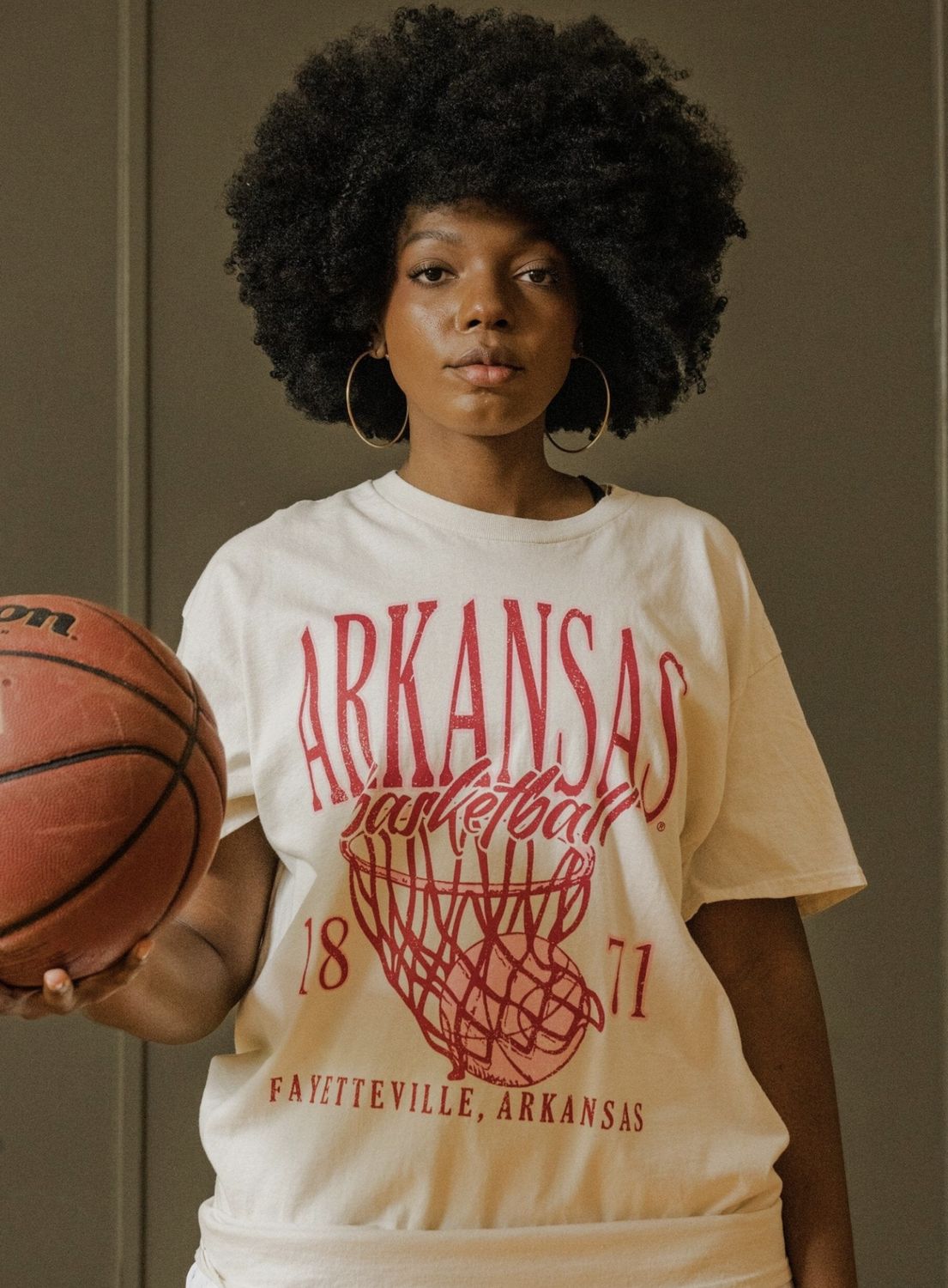 LL Basketball Cream Tee