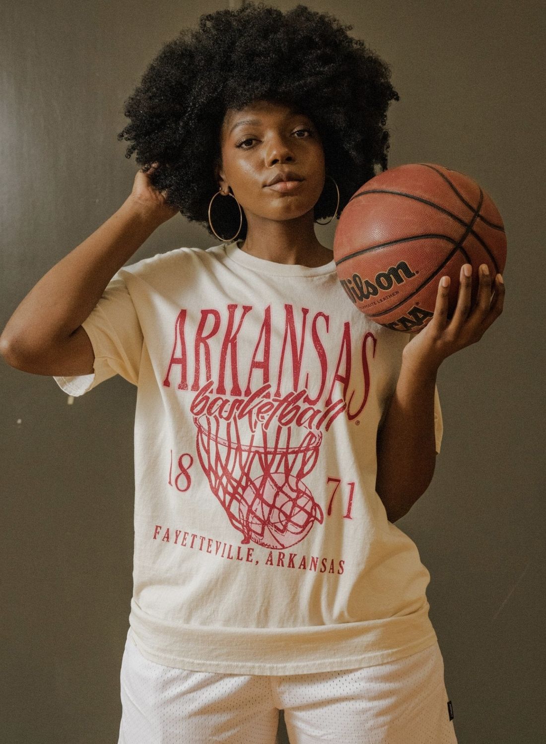 LL Basketball Cream Tee
