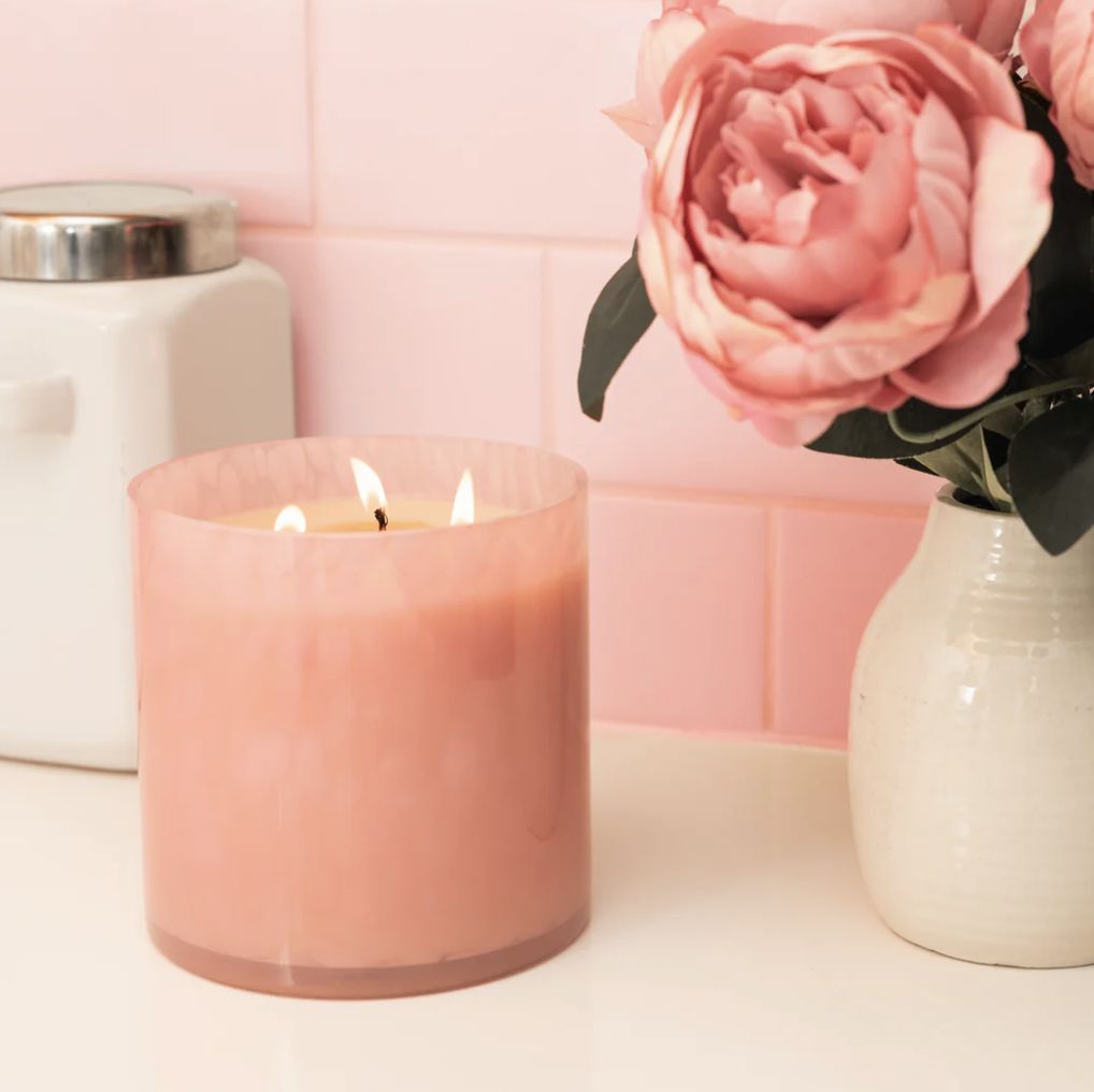 Sweet Grace Pink Leopard Candle #73
