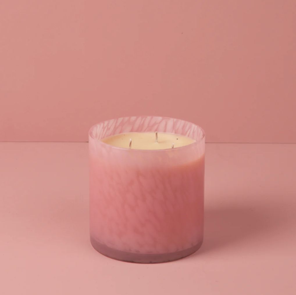 Sweet Grace Pink Leopard Candle #73