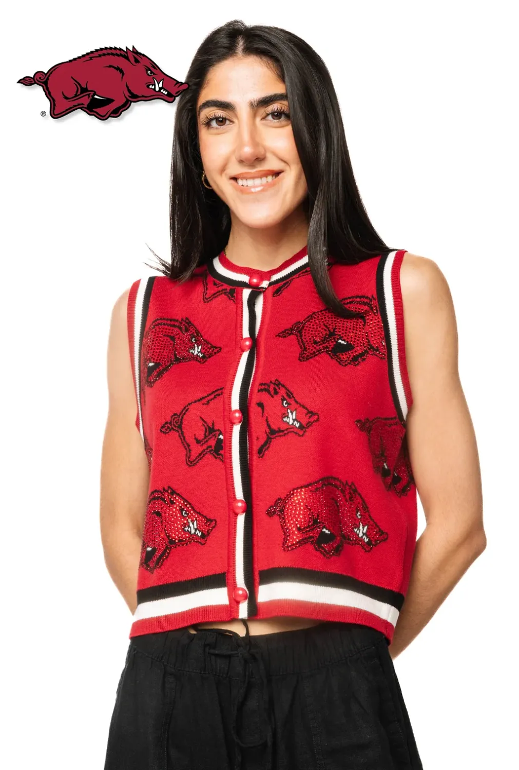 QOS Red Hog Sweater Vest
