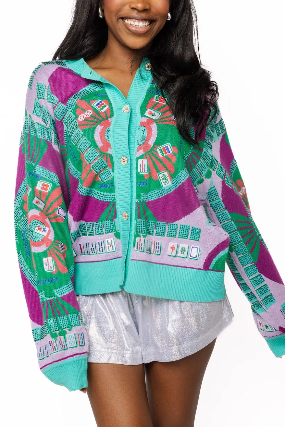 QOS Mahjong Cardigan