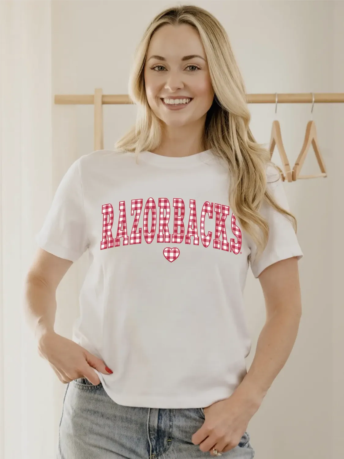 Livylu Checked Razorback Tee